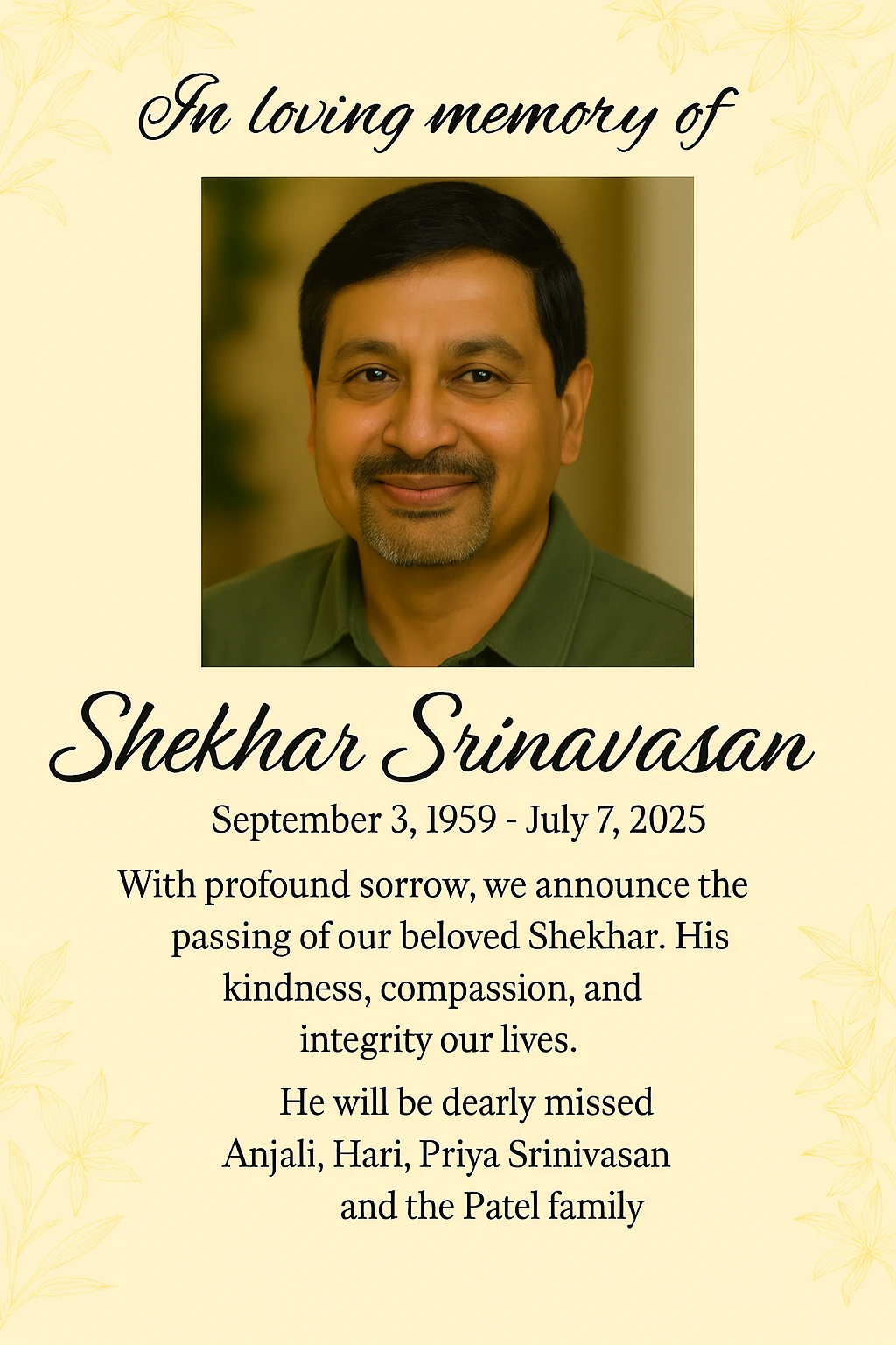 Death Anniversary Ads in The Times OF India Newspaper