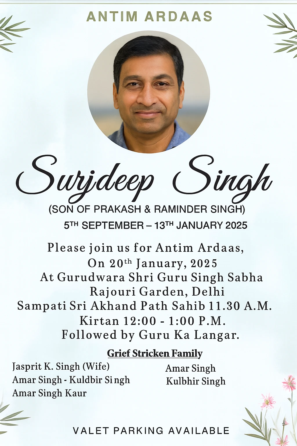 Death Anniversary Ads in The Times OF India Newspaper